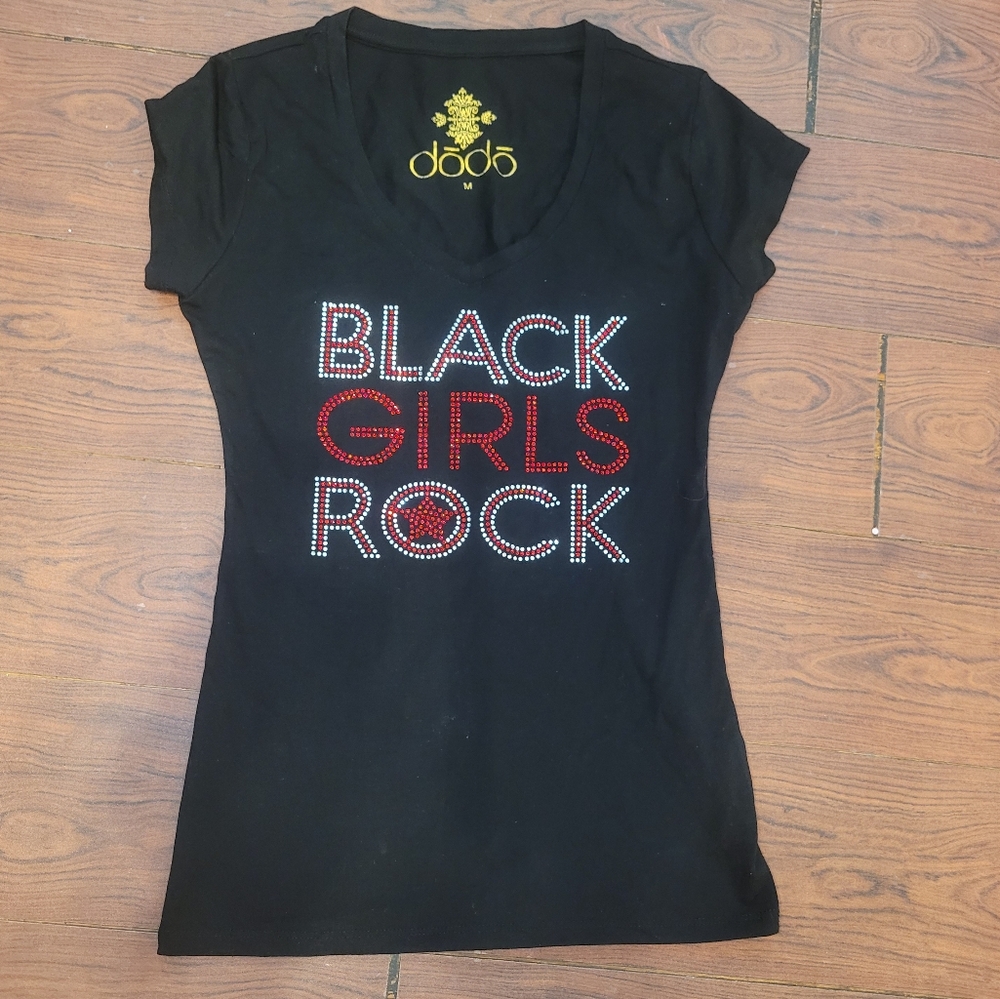 Black and Red  Black Girls Rock Women's Top